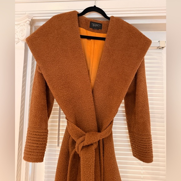 Sentaler Boucle Alpaca Long Belted Coat - Picture 4 of 7